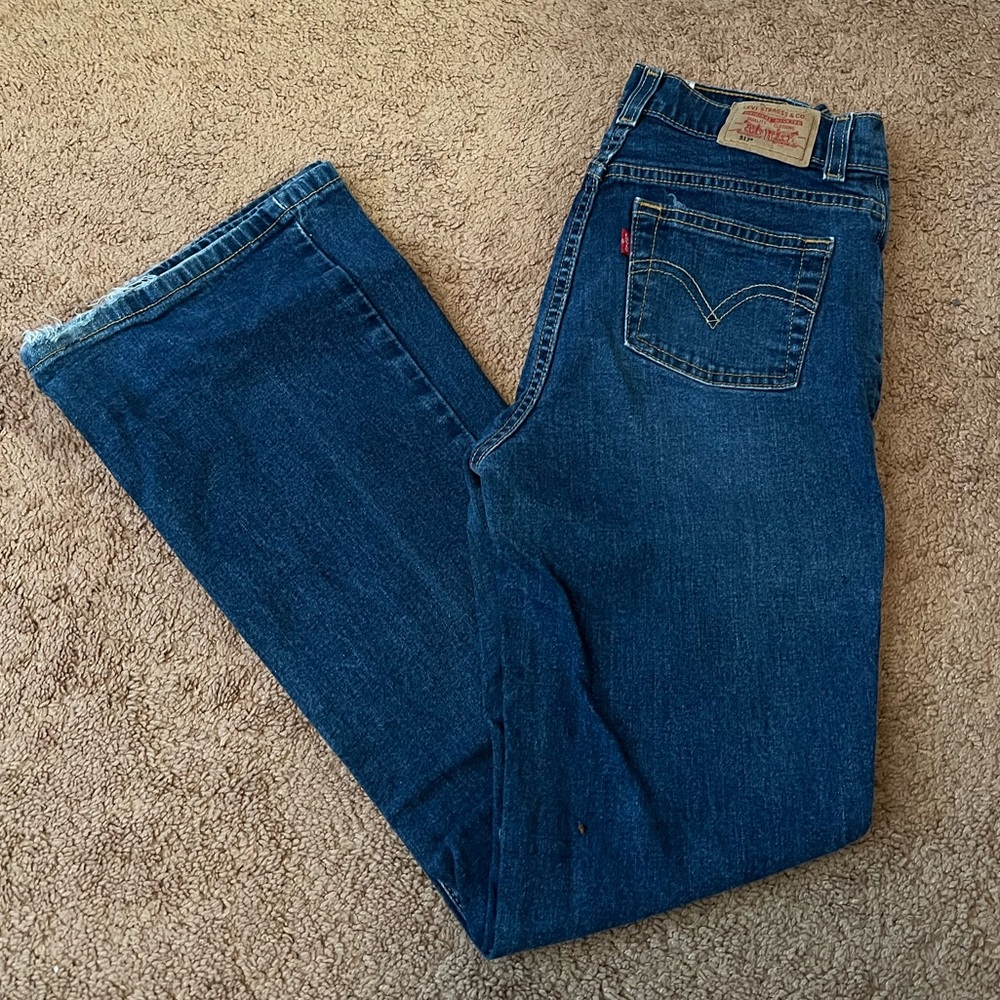 Vintage Levi's Denim Jeans - 517 Flare Slim - Size 16